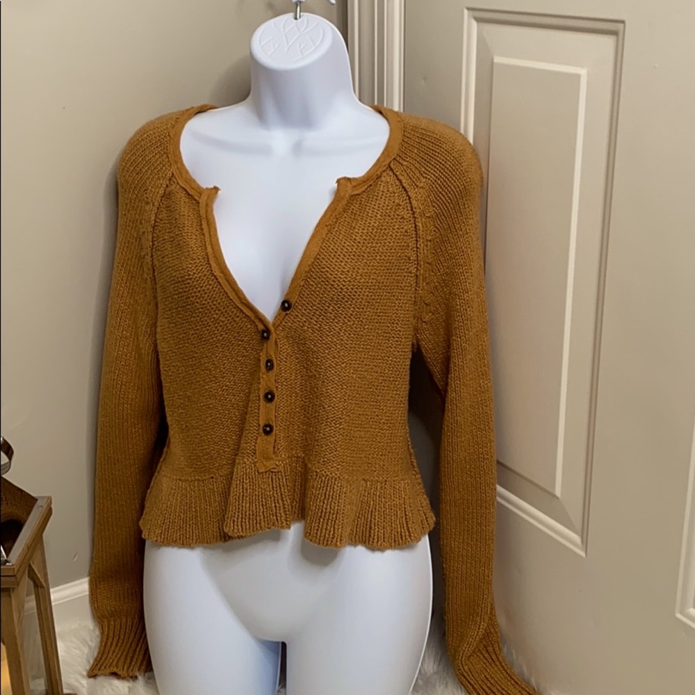 Free People Cropped Sweater S